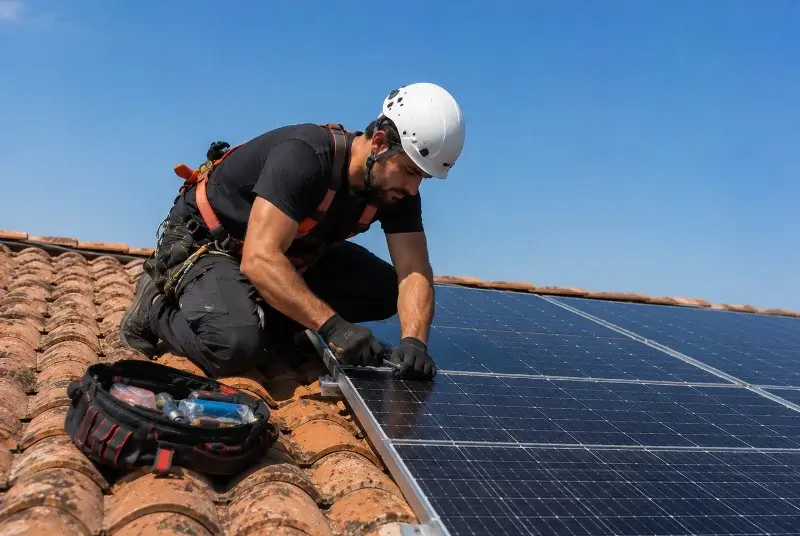 Maintenance et monitoring de panneaux solaires à Sigournais